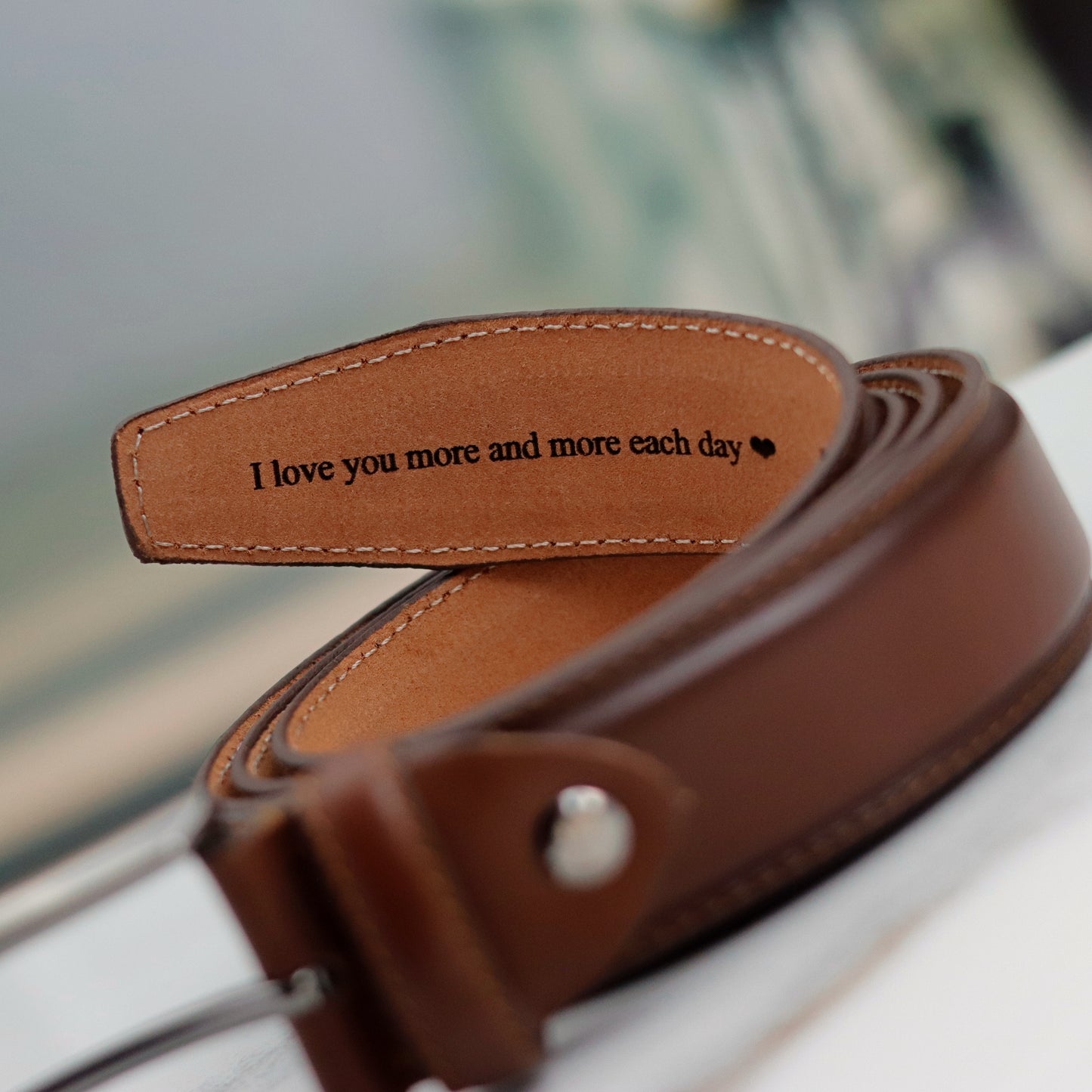 Brown Men Suit Belt