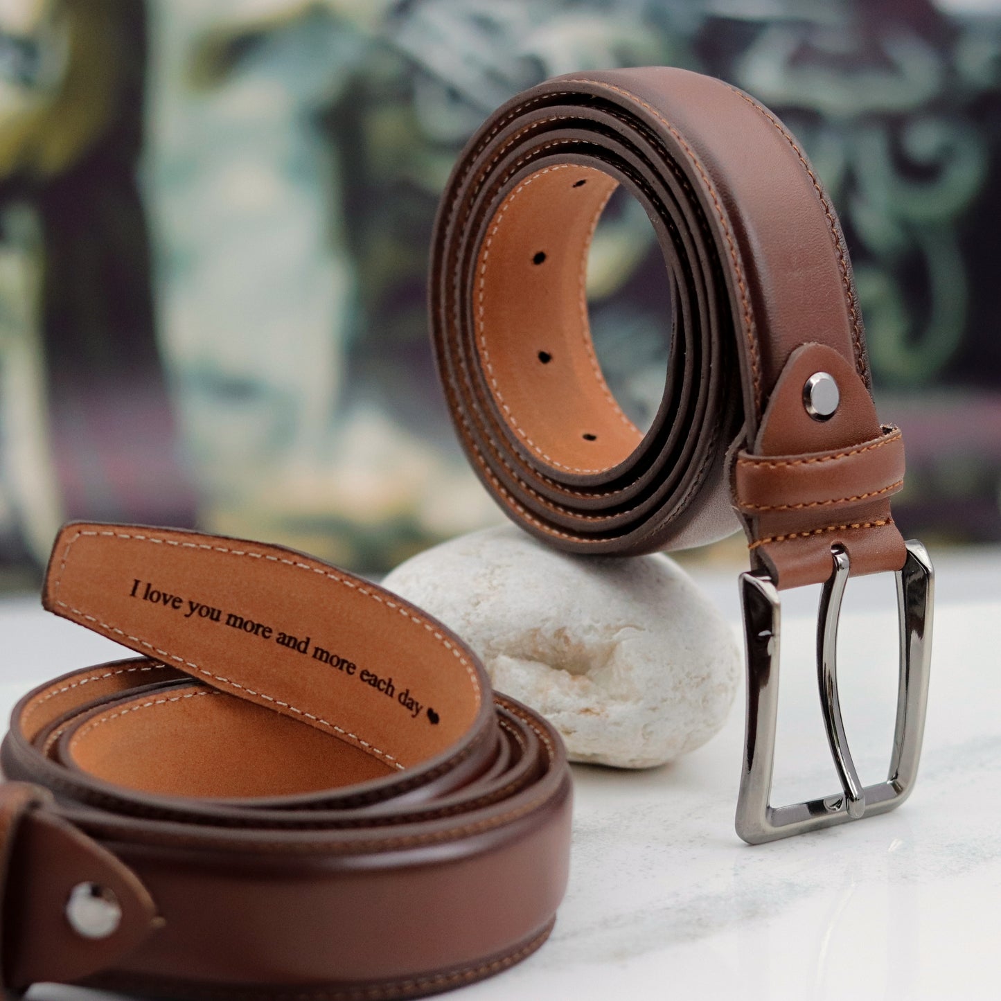 Brown Men Suit Belt